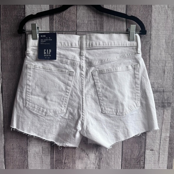 Gap High Rise Button Fly Stretch Shorts Sz 6 NWT - Picture 4 of 8